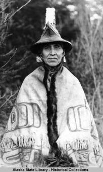 William Wells Kaads'aati, of the Luknax.adi clan. Photo Alaska State Library, Historical Collections.